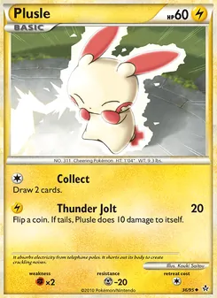 Plusle — Unleashed #36, 2010. Illustrated by Kouki Saitou.