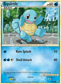 Squirtle — Unleashed #63, 2010. Illustrated by Masakazu Fukuda.