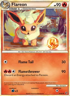 Flareon — Undaunted #26, 2010. Illustrated by kawayoo.