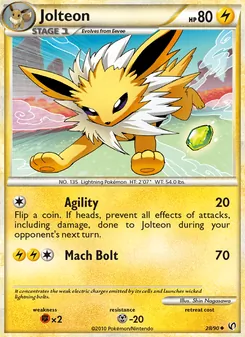 Jolteon — Undaunted #28, 2010. Illustrated by Shin Nagasawa.