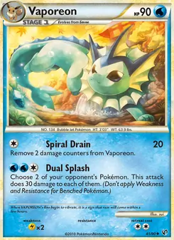 Vaporeon — Undaunted #41, 2010. Illustrated by sui.