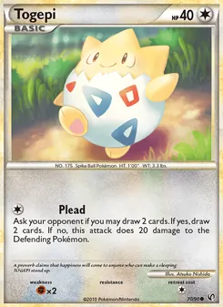 Togepi — Undaunted #70, 2010. Illustrated by Atsuko Nishida.