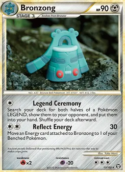 Bronzong — Triumphant #15, 2010. Illustrated by Yuka Morii.