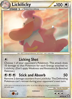 Lickilicky — Triumphant #38, 2010. Illustrated by Atsuko Nishida.