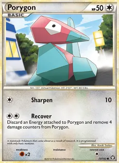 Porygon — Triumphant #73, 2010. Illustrated by Kouki Saitou.