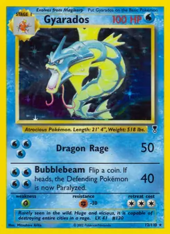 Gyarados — Legendary Collection #12, 2002. Illustrated by Mitsuhiro Arita.