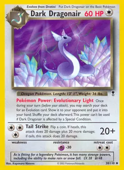 Dark Dragonair — Legendary Collection #38, 2002. Illustrated by Kagemaru Himeno.