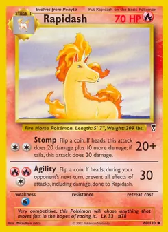 Rapidash — Legendary Collection #60, 2002. Illustrated by Mitsuhiro Arita.