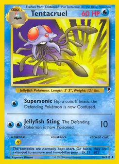 Tentacruel — Legendary Collection #66, 2002. Illustrated by Kagemaru Himeno.