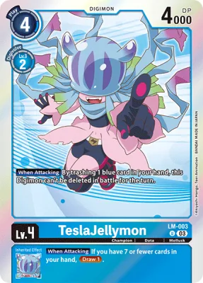 TeslaJellymon, Digimon card LM-003