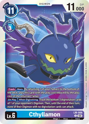 Cthyllamon, Digimon card LM-006