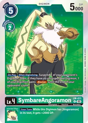 SymbareAngoramon, Digimon card LM-011