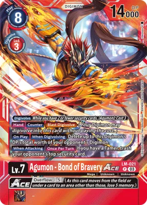 Agumon - Bond of Bravery ACE, Digimon card LM-021