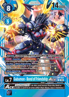 Gabumon - Bond of Friendship ACE, Digimon card LM-022