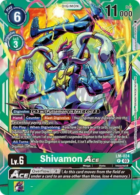 Shivamon ACE, Digimon card LM-024