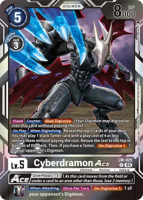 Cyberdramon ACE, Digimon card LM-025