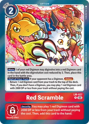 Red Scramble, Digimon card LM-027
