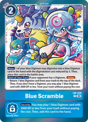 Blue Scramble, Digimon card LM-028