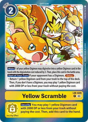 Yellow Scramble, Digimon card LM-029