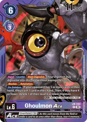 Ghoulmon ACE, Digimon card LM-044