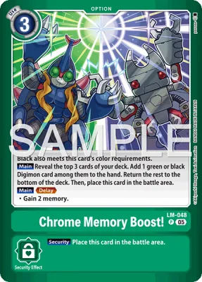 Chrome Memory Boost!, Digimon card LM-048