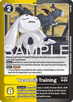 Treadmill Training, Digimon card LM-054