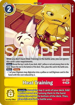 Heat Training, Digimon card LM-059