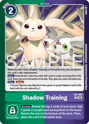 Shadow Training, Digimon card LM-060
