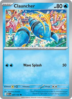Clauncher — Mega Evolution #037, 2025. Illustrated by Tomokazu Komiya.