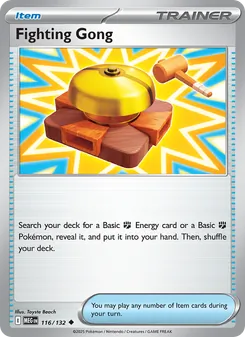 Fighting Gong — Mega Evolution #116, 2025. Illustrated by Toyste Beach.