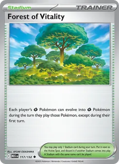 Forest of Vitality — Mega Evolution #117, 2025. Illustrated by AYUMI ODASHIMA.
