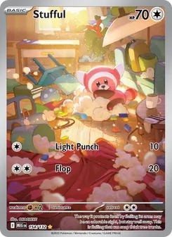 Stufful — Mega Evolution #154, 2025. Illustrated by OKACHEKE.