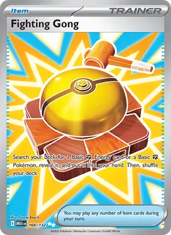 Fighting Gong — Mega Evolution #168, 2025. Illustrated by Toyste Beach.