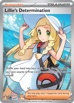 Lillie's Determination — Mega Evolution #169, 2025. Illustrated by Atsushi Furusawa.