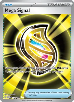 Mega Signal — Mega Evolution #171, 2025. Illustrated by inose yukie.