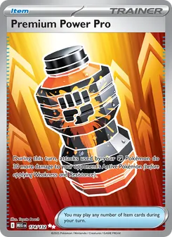 Premium Power Pro — Mega Evolution #174, 2025. Illustrated by Toyste Beach.