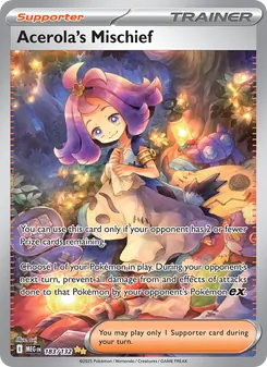 Acerola's Mischief — Mega Evolution #183, 2025. Illustrated by sui.