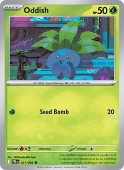 Oddish — Phantasmal Flames #001, 2025. Illustrated by MINAMINAMI Take.