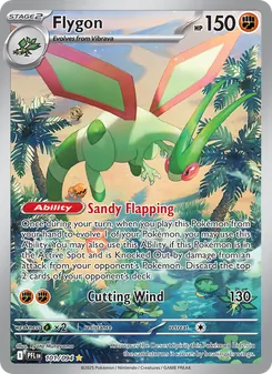 Flygon — Phantasmal Flames #101, 2025. Illustrated by Ryota Murayama.