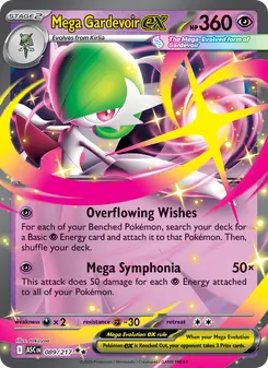 Mega Gardevoir ex — Ascended Heroes #089, 2026. Illustrated by takuyoa.