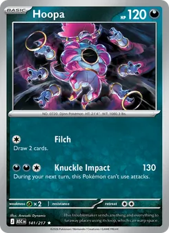 Hoopa — Ascended Heroes #141, 2026. Illustrated by Anesaki Dynamic.