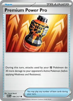 Premium Power Pro — Ascended Heroes #199, 2026. Illustrated by Toyste Beach.