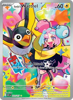 Iono's Wattrel — Ascended Heroes #231, 2026. Illustrated by mingo.