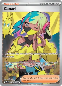 Canari — Ascended Heroes #257, 2026. Illustrated by Naoki Saito.