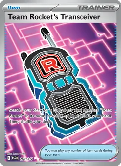 Team Rocket's Transceiver — Ascended Heroes #263, 2026. Illustrated by inose yukie.
