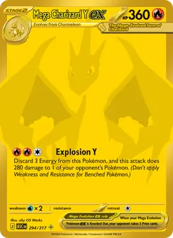 Mega Charizard Y ex — Ascended Heroes #294, 2026. Illustrated by aky CG Works.