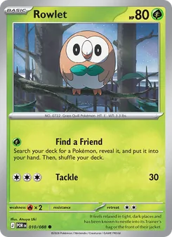 Rowlet — Perfect Order #010, 2026. Illustrated by Atsuya Uki.