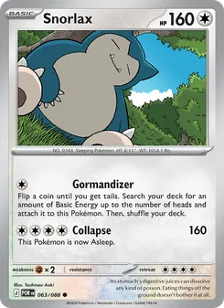 Snorlax — Perfect Order #063, 2026. Illustrated by Toshinao Aoki.