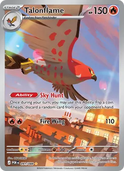 Talonflame — Perfect Order #091, 2026. Illustrated by OKACHEKE.