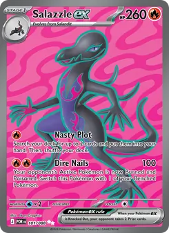 Salazzle ex — Perfect Order #101, 2026. Illustrated by 5ban Graphics.